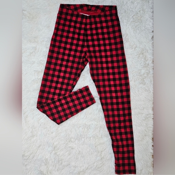 Old Navy Buffalo Plaid Leggings - Picture 1 of 3
